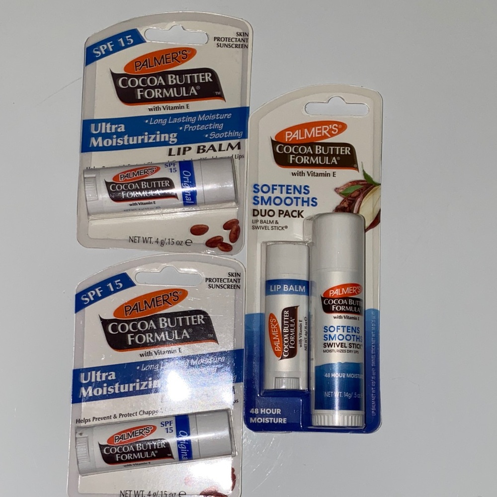 Palmer's Cocoa Butter Lip Balms x2 and Duo Pack